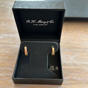 Never worn 10K gold Mini Hoop earrings